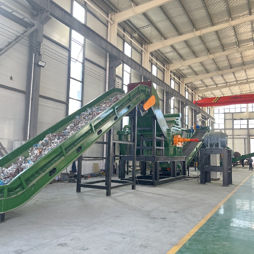 Waste aluminum crushing production line